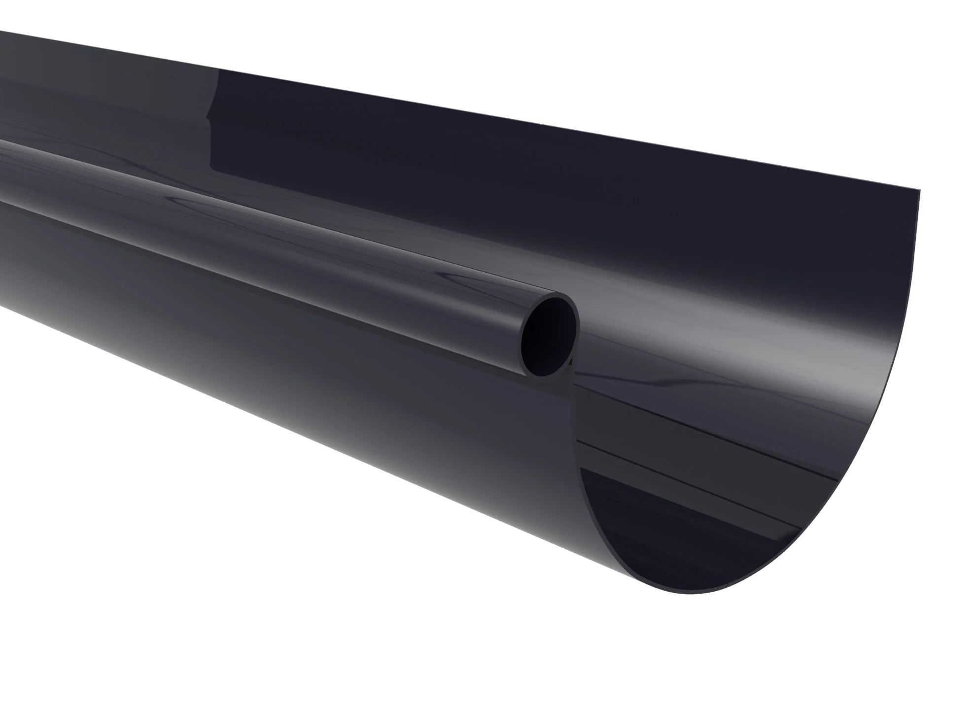 TEKNE PVC SCALA 125MM 4M GRAFĪTS