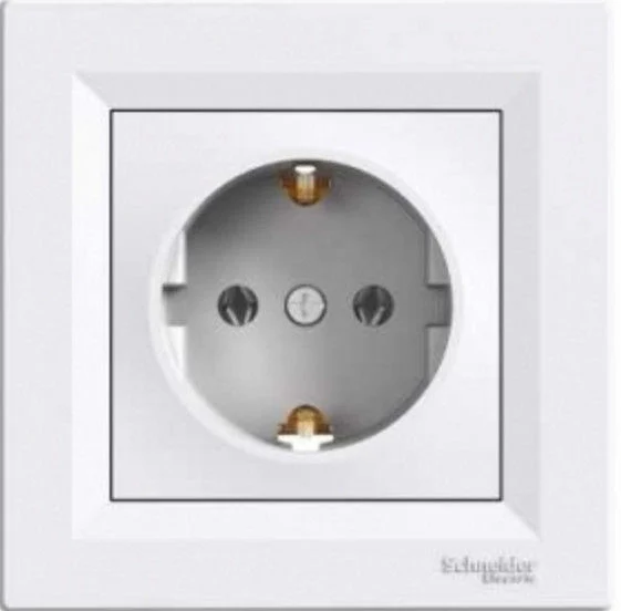 SCHNEIDER ASFORA SOCKET B/A Z/K WHITE