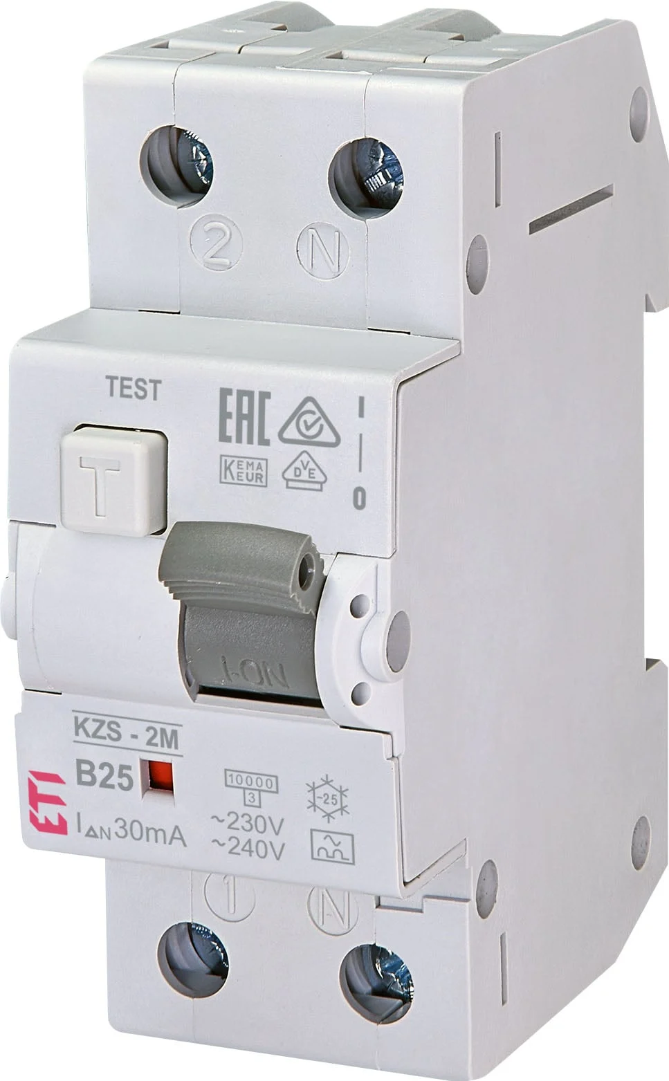LEAKAGE RELAY 2P 25A 30MA KZS-2M AUTO