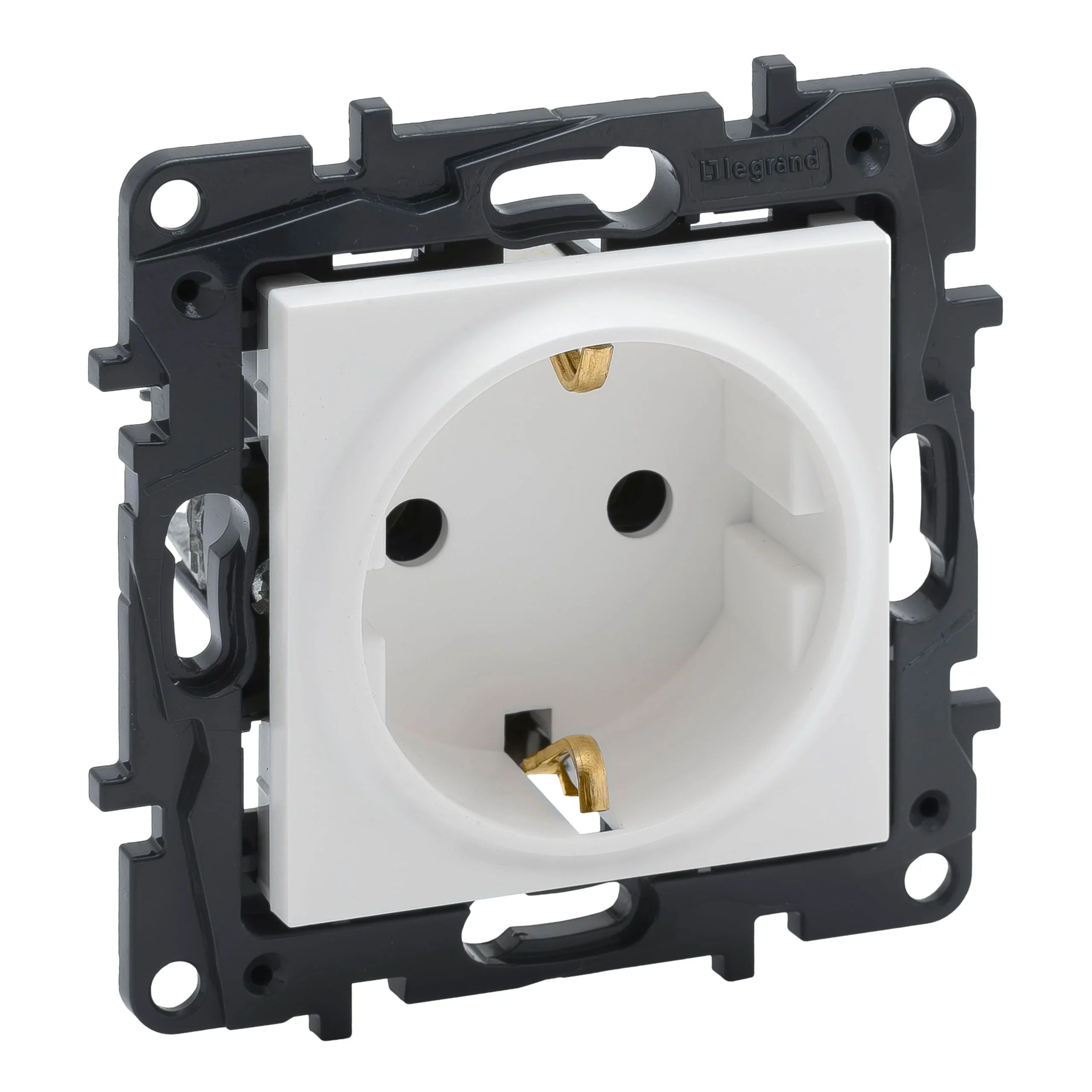 SOCKET WITH EARTH LEGRAND NILOE STEP WHITE