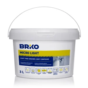 ŠPAKTELE BRIKO SM 3L SMALKGRAUDAINĀ