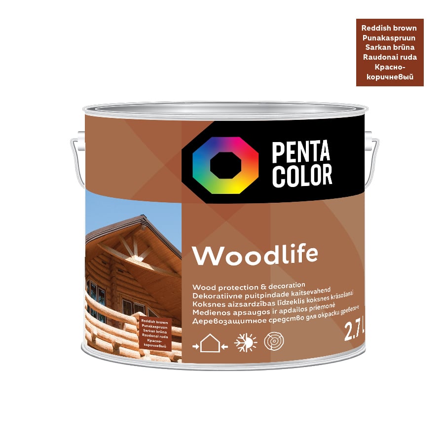 IMPREGNANTS WOODLIFE SARKAN BRŪNS 2,7L