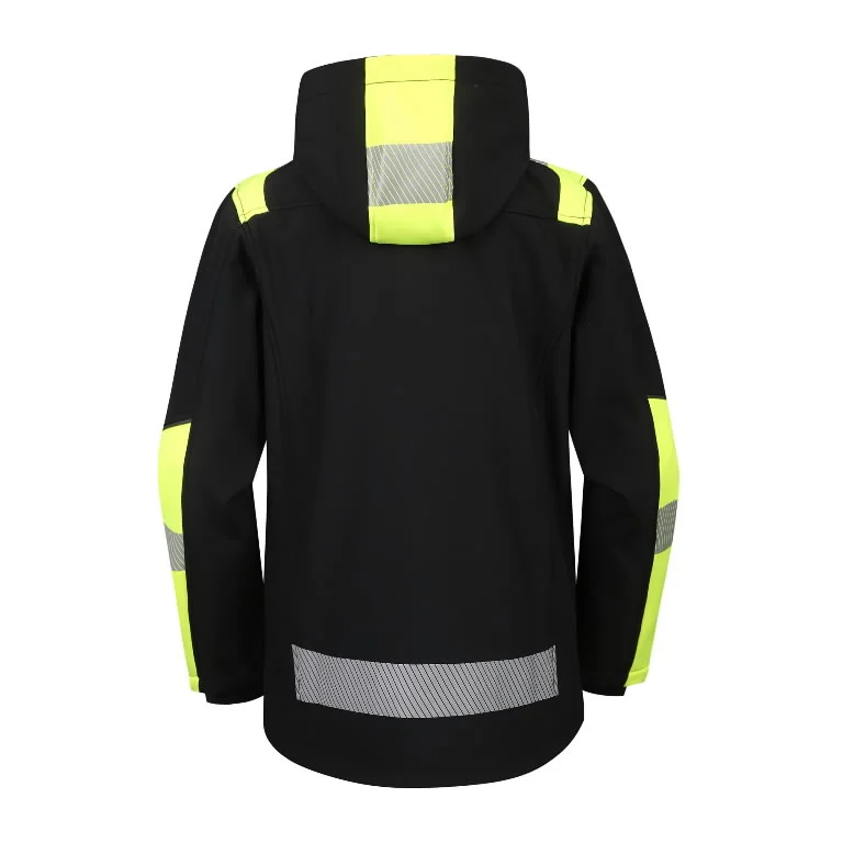 JAKA ASTRA SOFTSHELL MELNA/DZELTENA 2XL