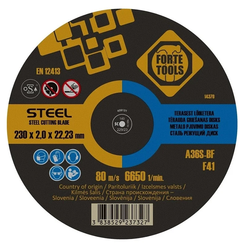 GRIEŽAMAIS DISKS FORTE TOOLS 230X2,0X22