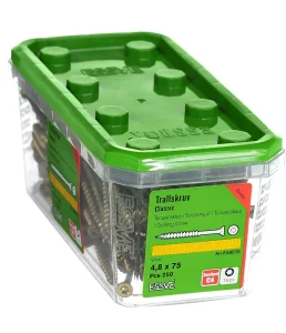 SKRŪVE FASĀDE-TERASE 4,8X75 CS ESSVE 250