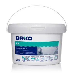 ŠPAKTELE BRIKO 5KG AR KRĪTA PILDĪJUMU