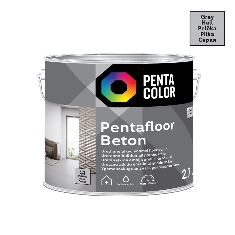 FLOOR PAINT PENTAFLOOR GREY 2.7L