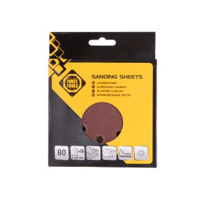 DISKS SLĪP.AR 8 CAURUMIEM NR80 D125 5GAB