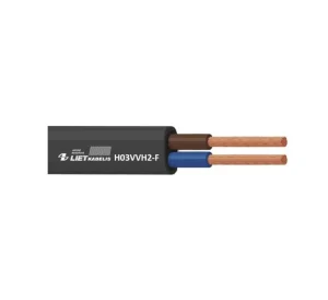 KABELIS H03VVH2-F 2X0.75 MELNS 25M