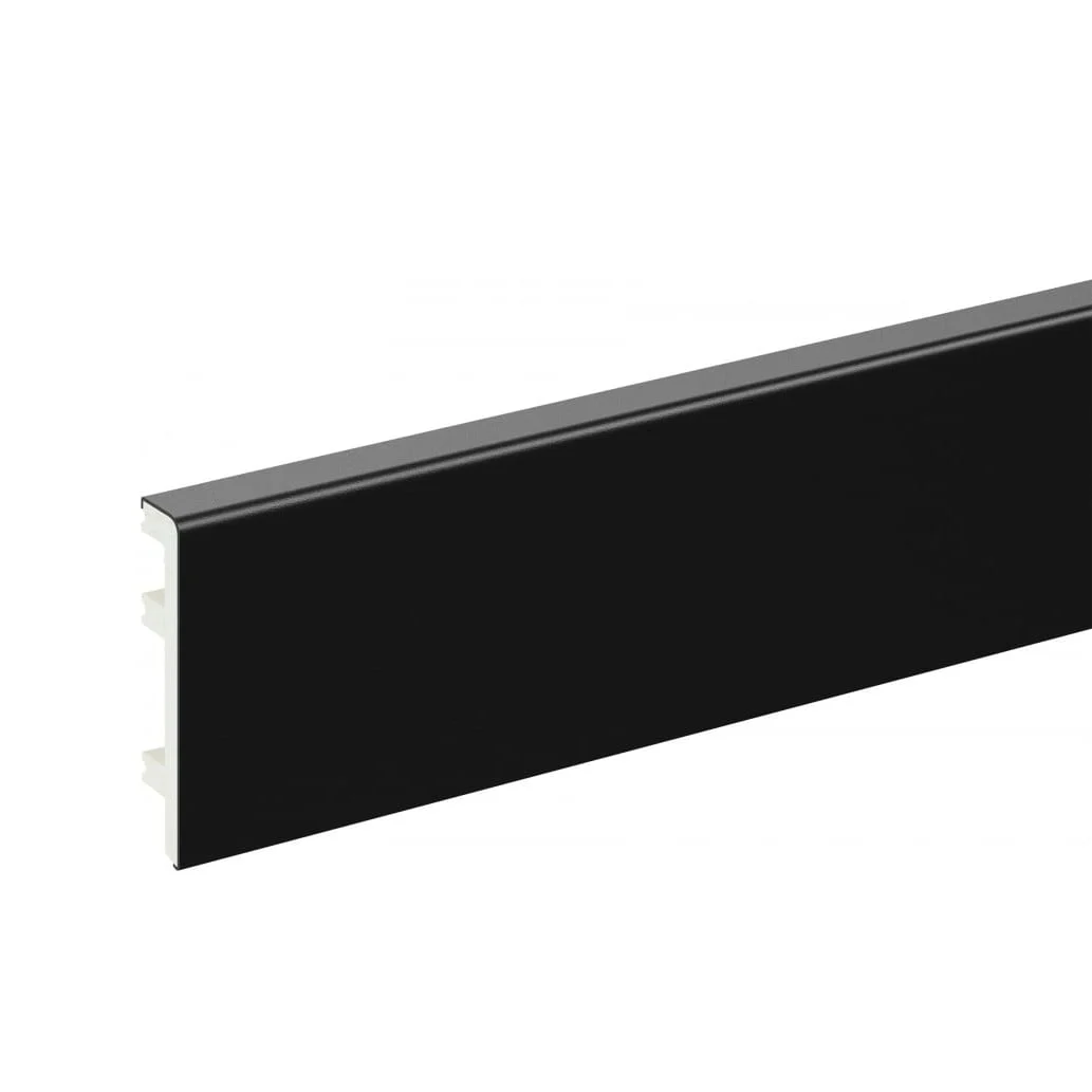 GRĪDLISTES PVC 80X15X2.2M MELNAS (10)