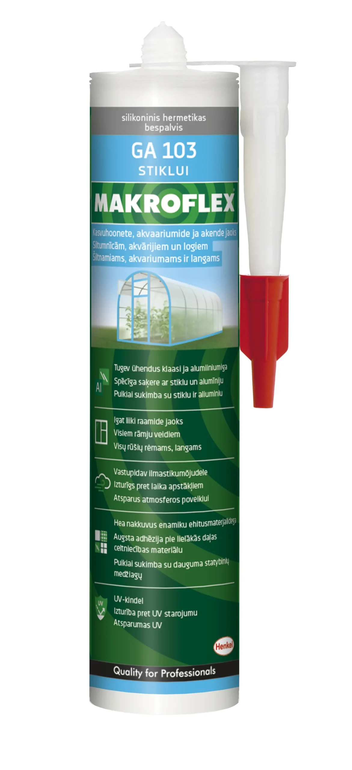 SILIKONS MAKROFLEX GA103 STIKLIEM 300ML