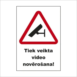 UZLĪME VIDEO NOVĒROŠANA 15X20
