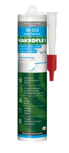 SILIKONS SAN MAKROFLEX SA102 300ML BALTS