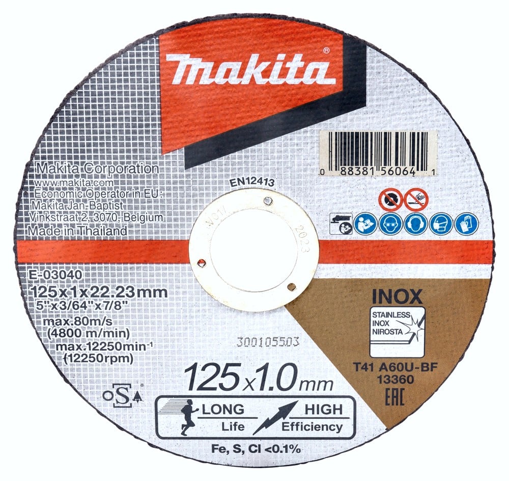 ABR.GR.ДИСК MAKITA E-03040 125X1MM 1ШТ