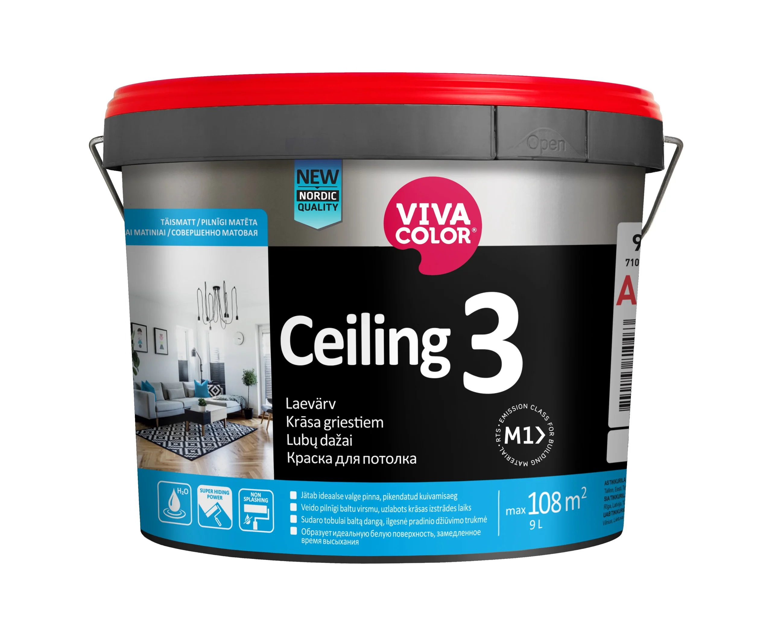 GRIESTU KRĀSA CEILING 3 9L BALTA