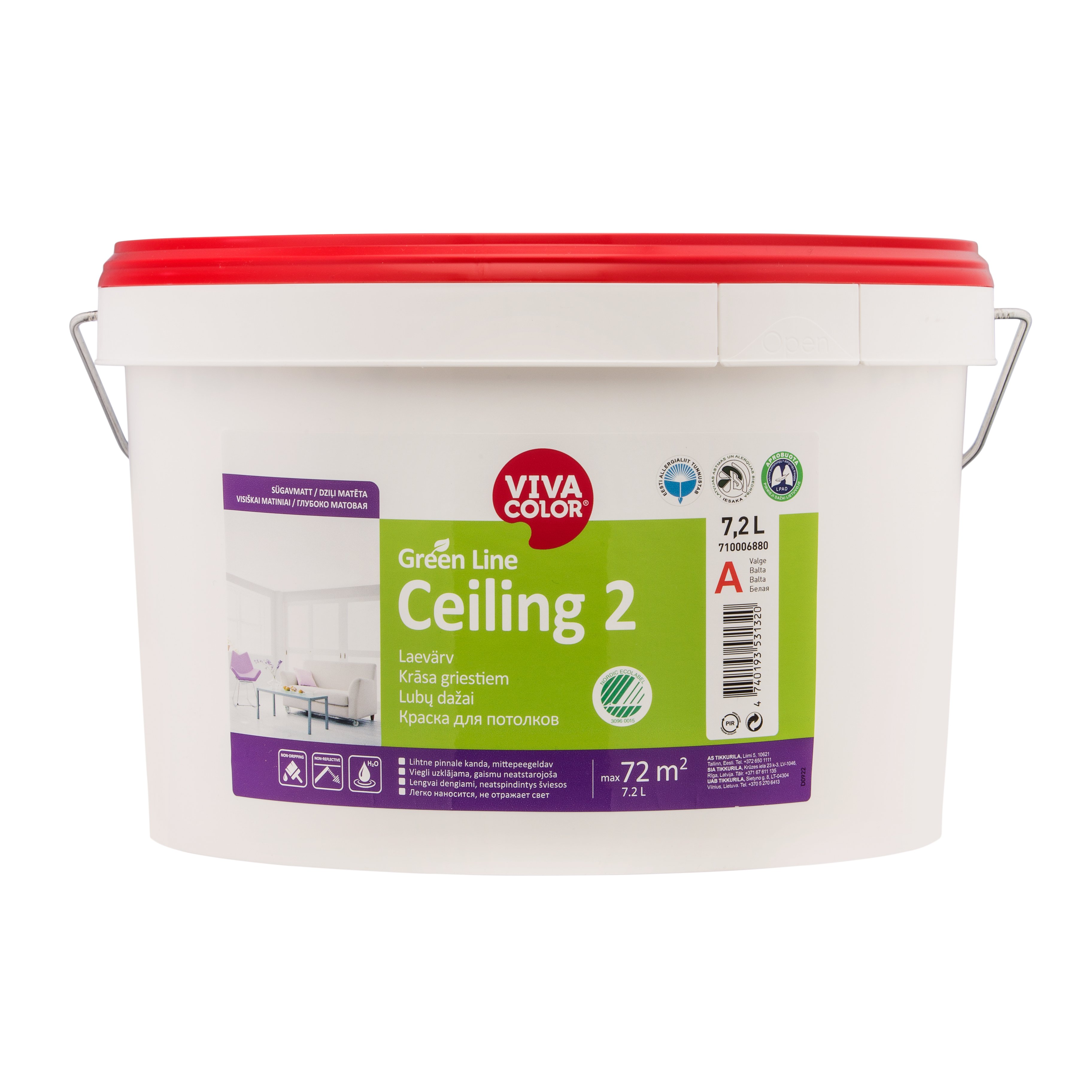 KRĀSA GREEN LINE CEILING 2 A 7,2L