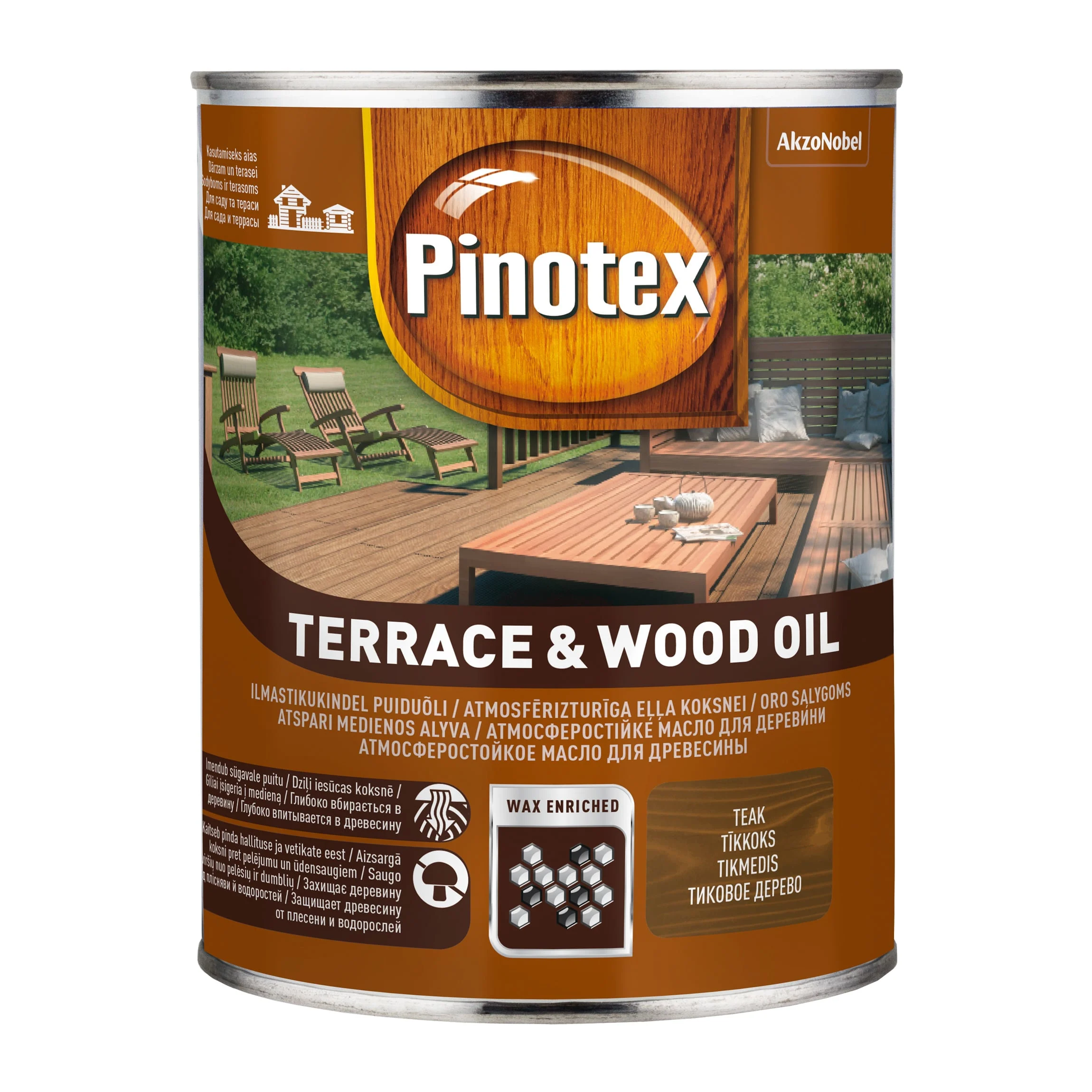 МАСЛО ДЛЯ ДЕРЕВА PINOTEX 1Л ДЛЯ ДЕРЕВЬЕВ TĪKKOKS