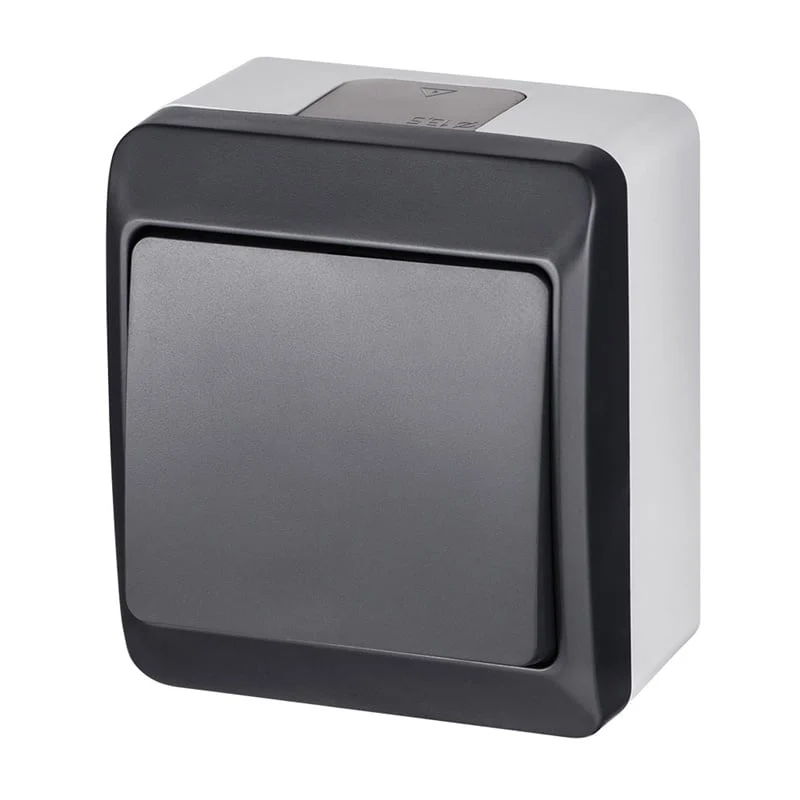 SWITCH 0331-07 IP44 ANTHRACITE