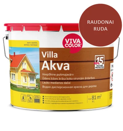 WOOD PAINT VILLA AQUA BROWN 2669X 9L