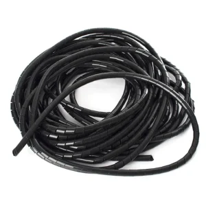 SPIRĀL-CAURULE KABEĻIEM SWB-10 10M MELNA