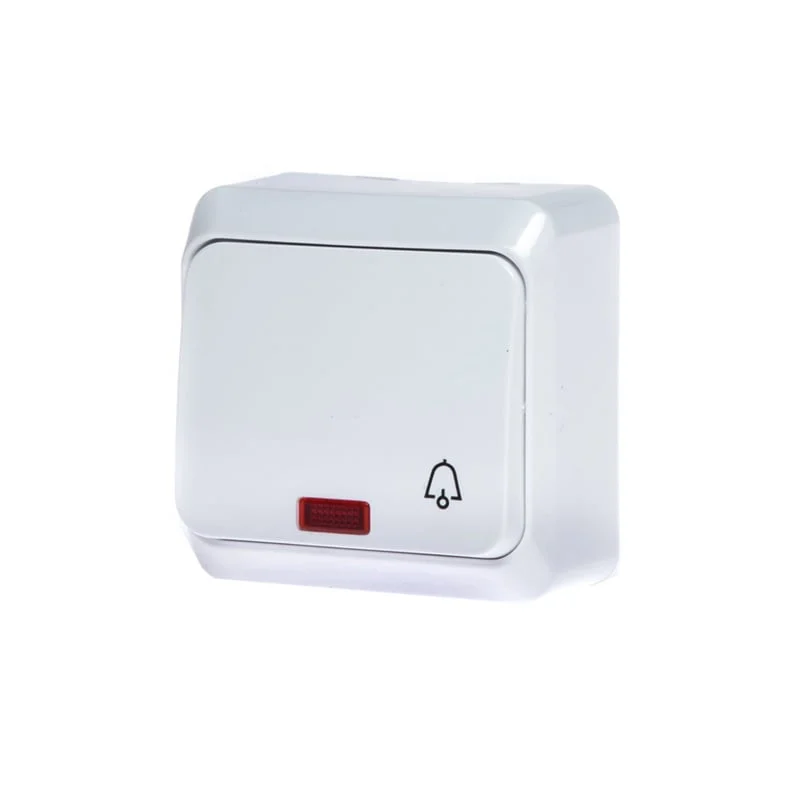 SCHNEIDER PRIMA DOOR BELL SWITCH IND. WHITE