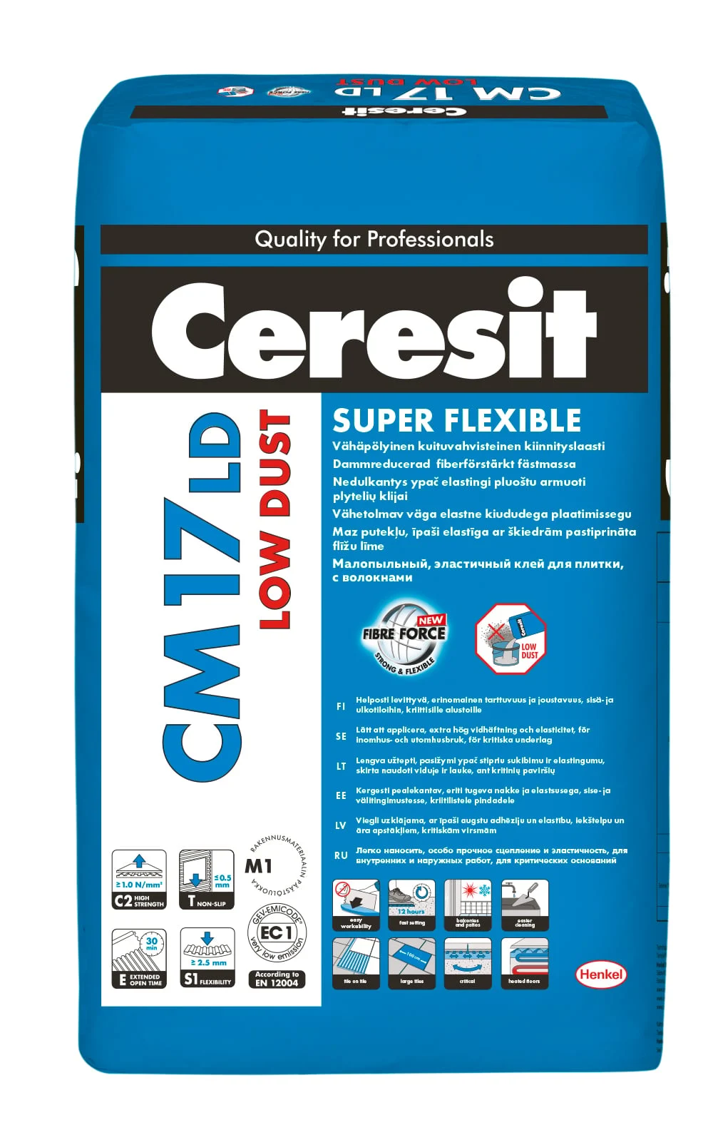 LĪME FLĪŽU CM17 LOWDUST C2TES1 25KG
