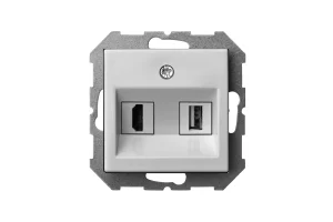 ROZETE LIREGUS EPSILON HDMI+USB B/R B