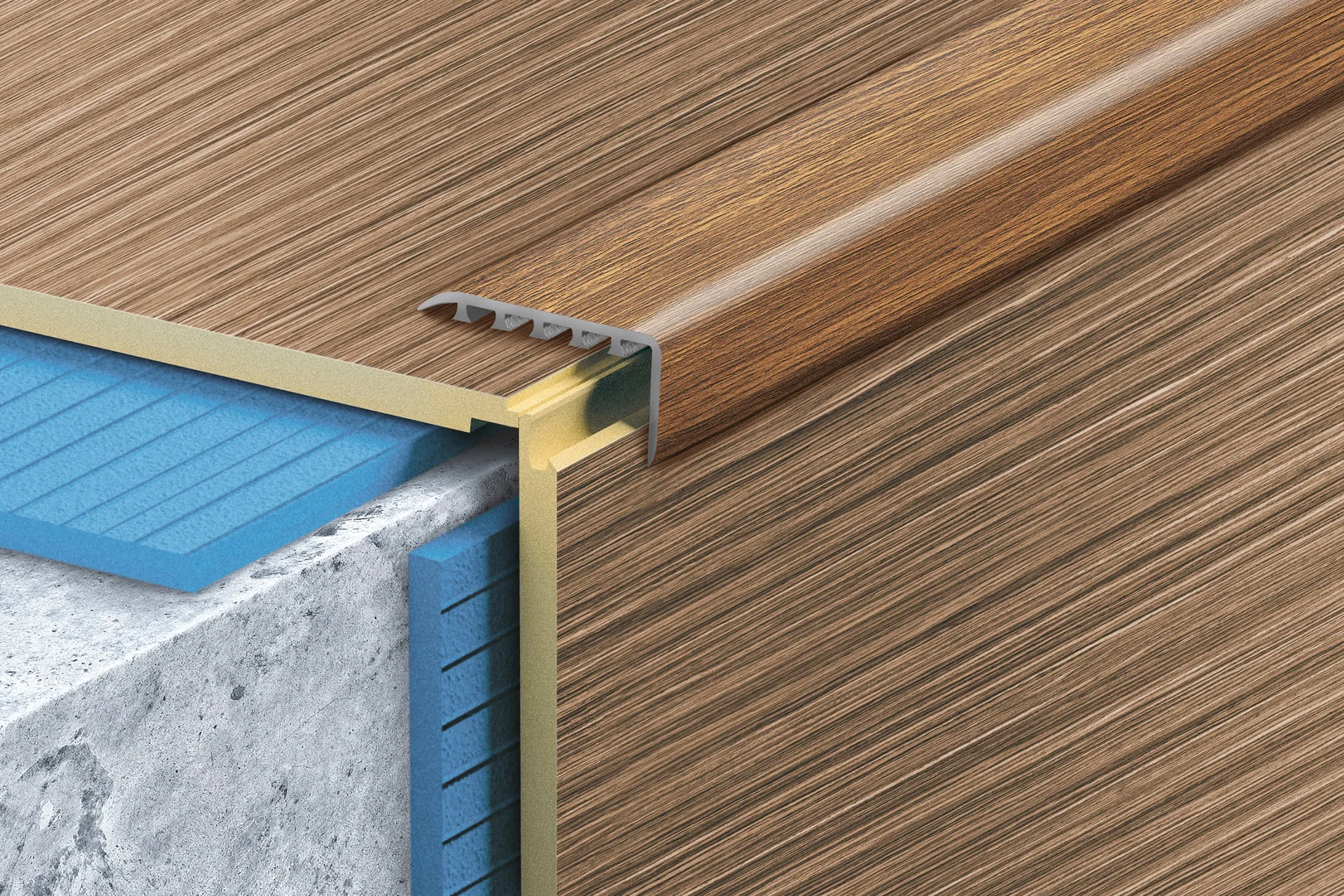 PVC STAIR PROFILE KL30X30 0.9M G.OZ.