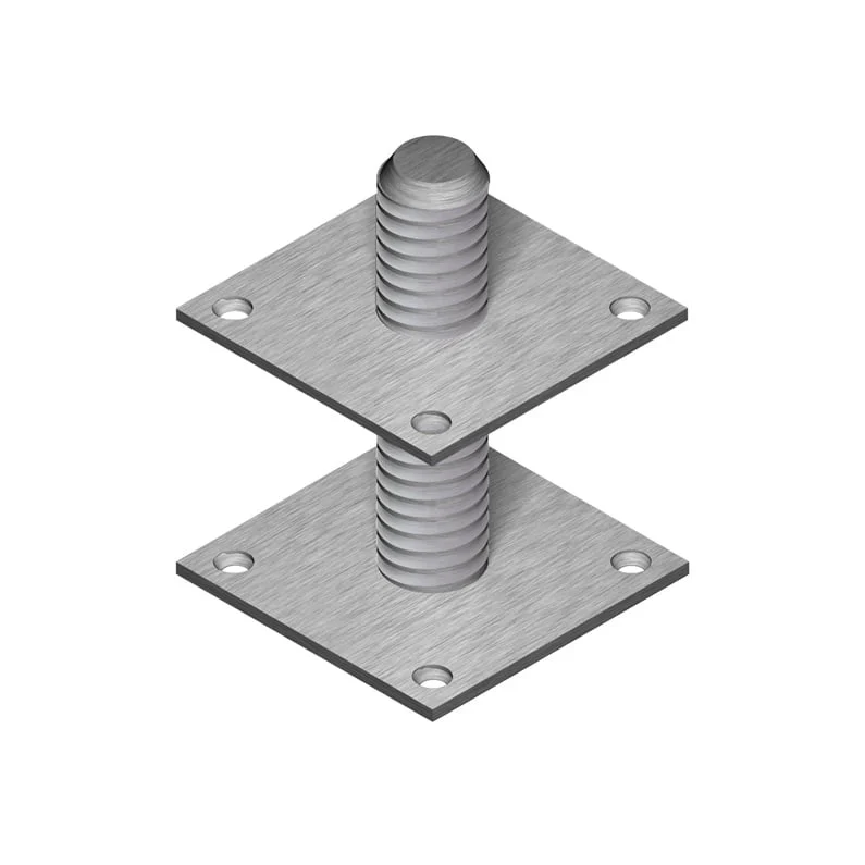 ОПОРА БАЛКИ РЕГУЛ M30X200 100X100X0.8 ZN