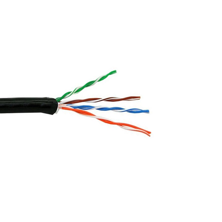 Кабель UTP 4X2X0.5 5E CAT черный (305)