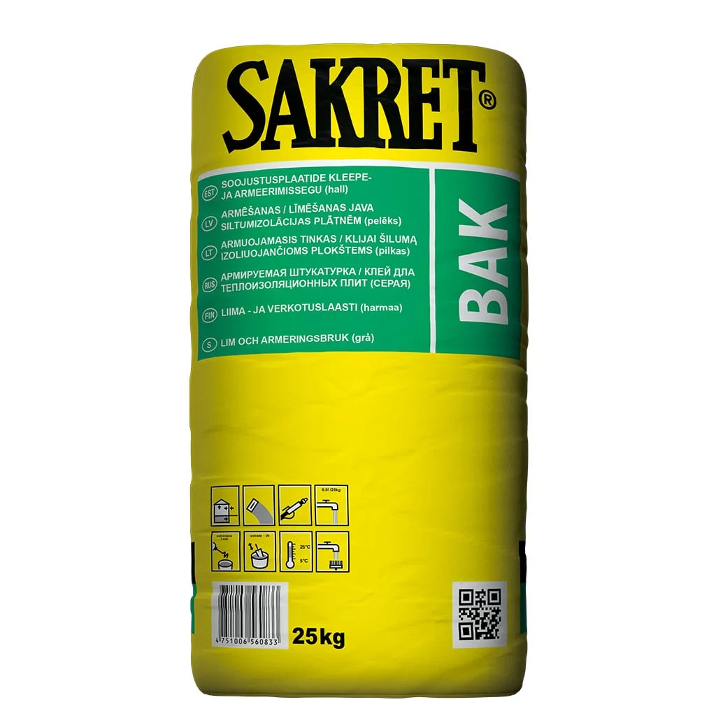 LĪMJAVA ARMĒJOŠĀ SAKRET BAK 25KG