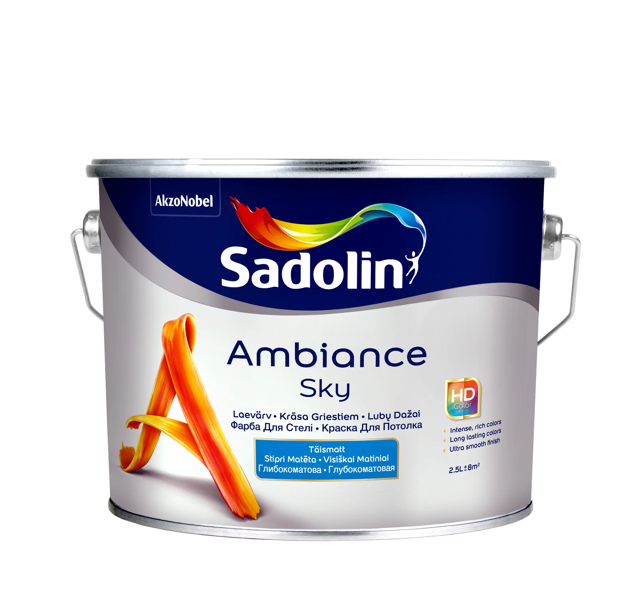КРАСКА ДЛЯ ПОТОЛКОВ AMBIANCE SKY 2,5L