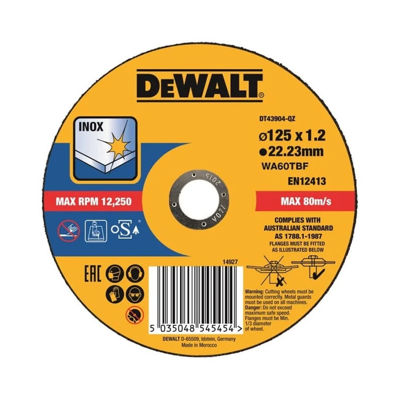 DISKS GRIEŠANAS TĒRAUDA 125X1.2MM