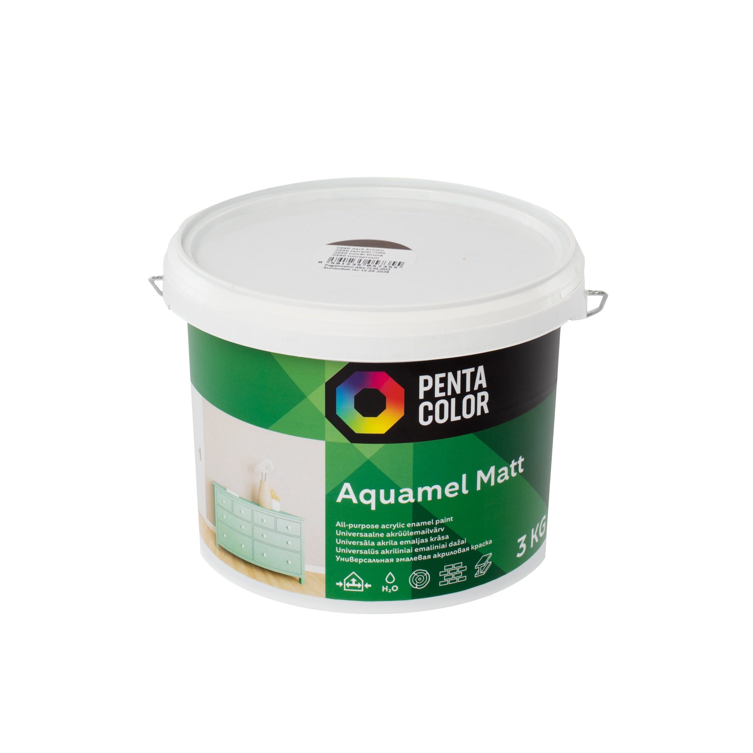 AQUAMEL DARK BROWN 3 KG MATTE