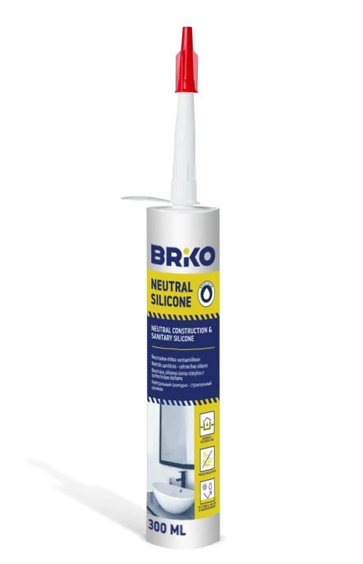 SILIKONS NEITRĀLS BRIKO 300ML BALTS