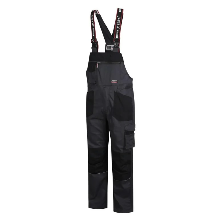 STRETCH HALF OVERALLS DARK GRAY 56-58/188