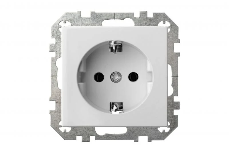 РОЗЕТКА LIREGUS EPSILON Z/K B/R БЕЛАЯ