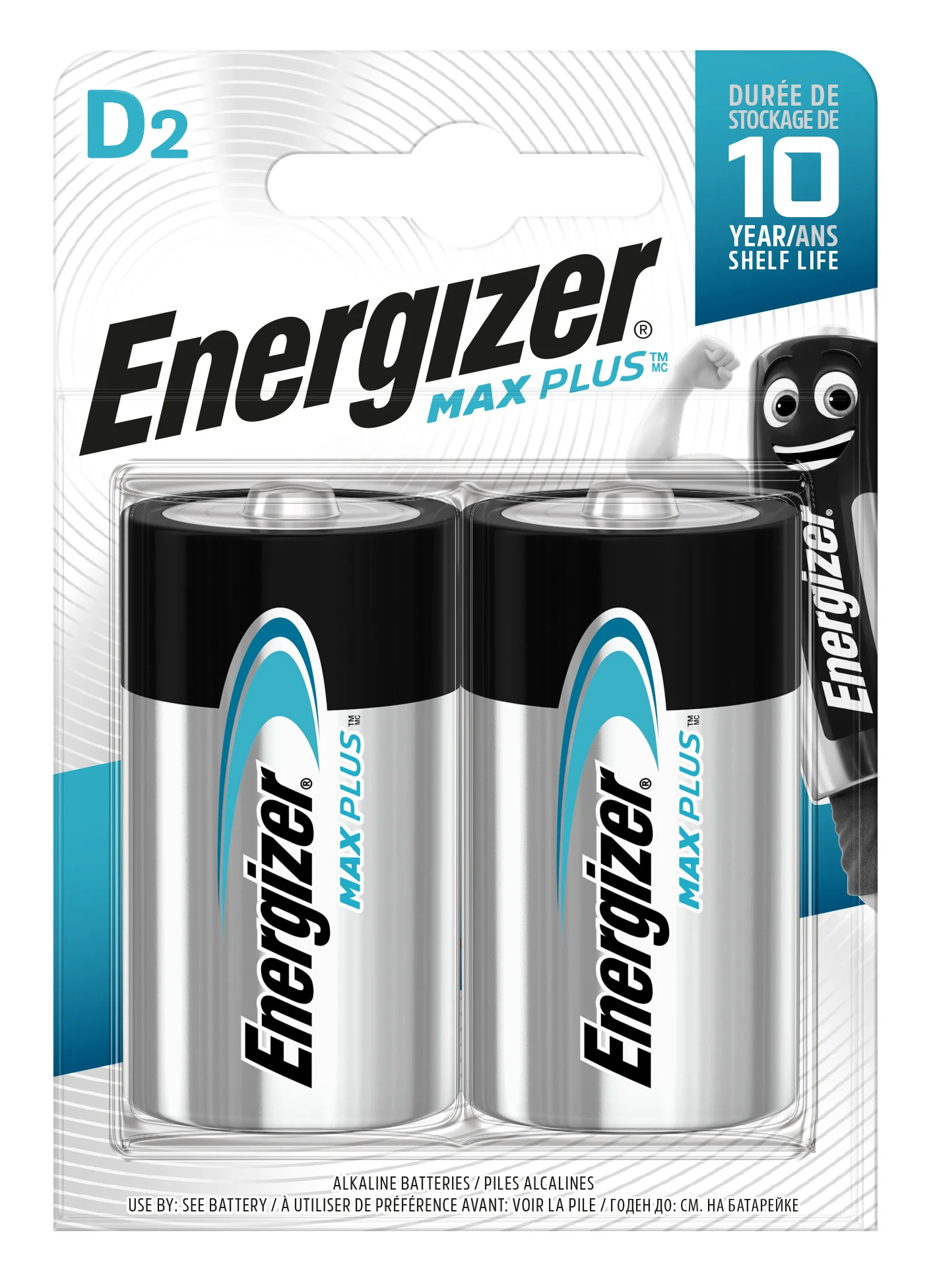 BATERIJAS ENERGIZER MAX PLUS D B2 ALK.