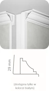 LĪSTE PVC B4 BALTS 2.7M (20)