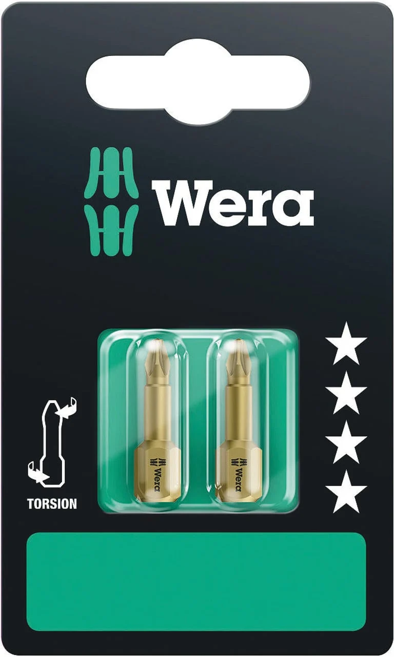НАКОНЕЧНИКИ ВИНТА. WERA TORSION 2ШТ PZ1 X25M