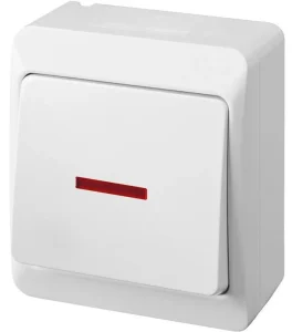SLĒDZIS HERMES 0341-02 IP44 BALTS