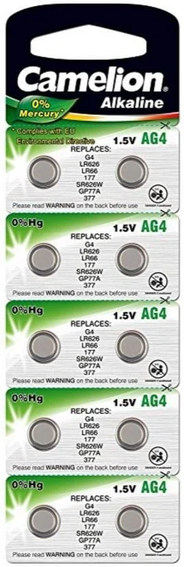 BAT.CAMELION AG4/LR66/377 1.5V ALKALINE