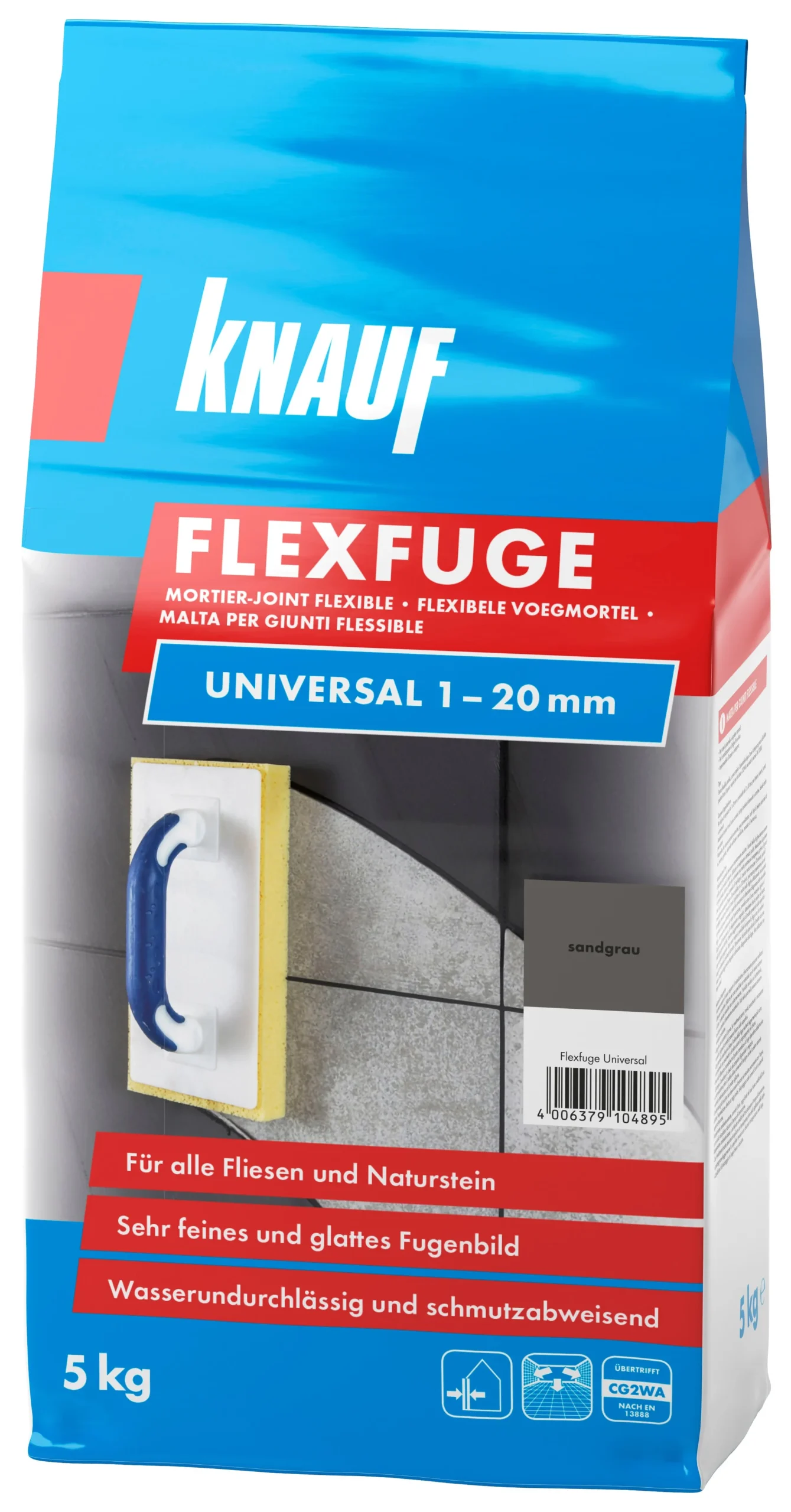 ШПАТЛЕВКА KNAUF FLEXFUGE SM.СЕРАЯ 5KG