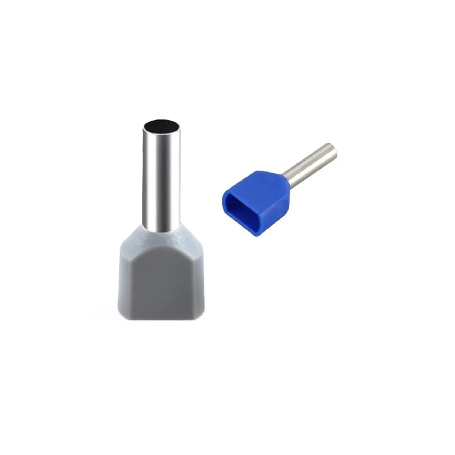 CABLE END TERMINAL TE7508 BLUE/GRAY 50PCS