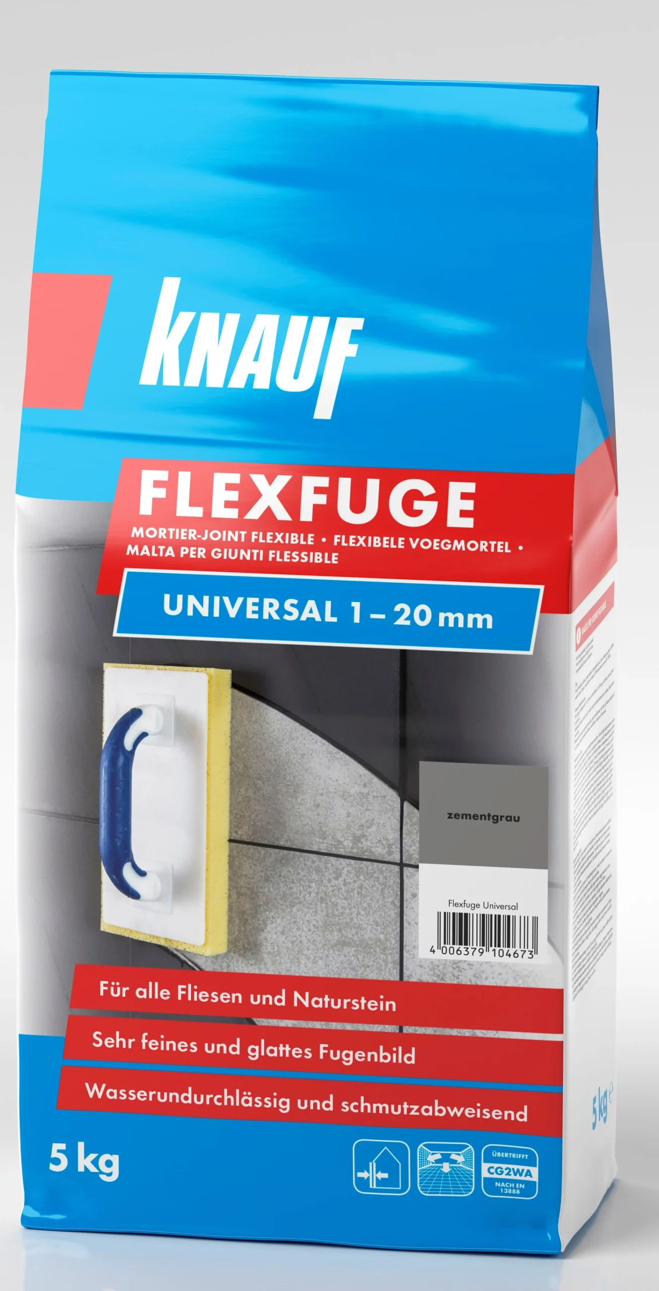 УПЛОТНИТЕЛЬ KNAUF FLEXFUGE CEM.GRAY 5КГ