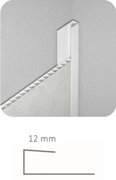 PVC U-PROFILE B2 GRAY 2.7M (10)