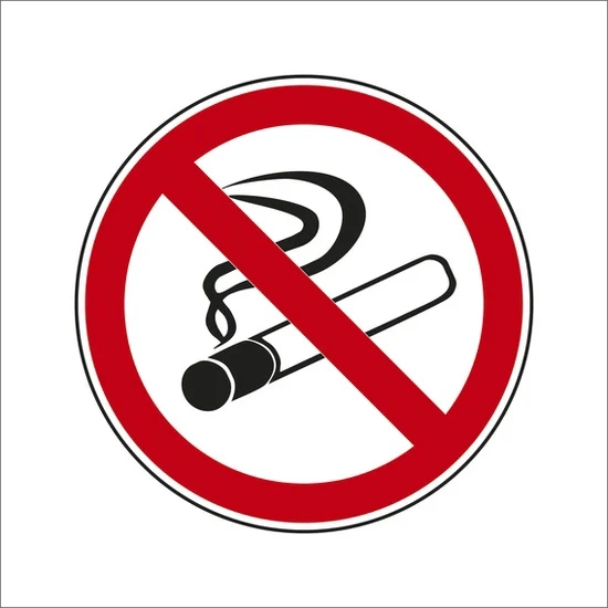 STICKER SMOKING PROHIBITED, Ø10CM