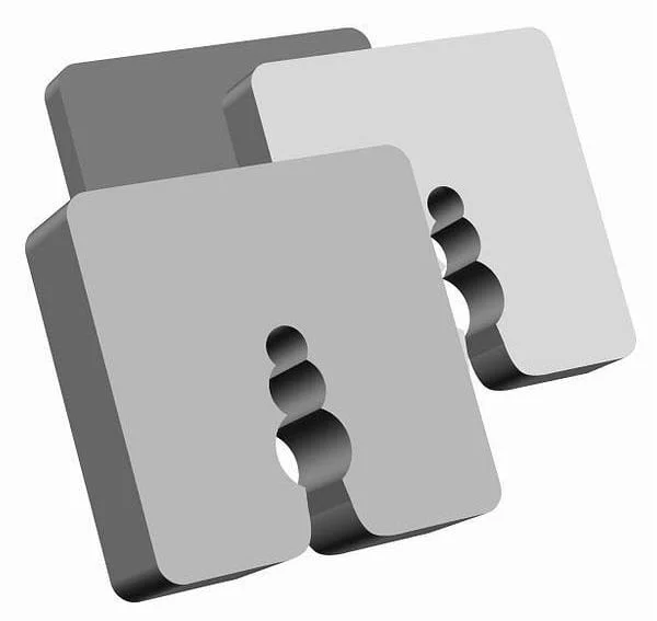 ELEMENTS FOR SKIRTING PROFILE 5MM 50 PCS