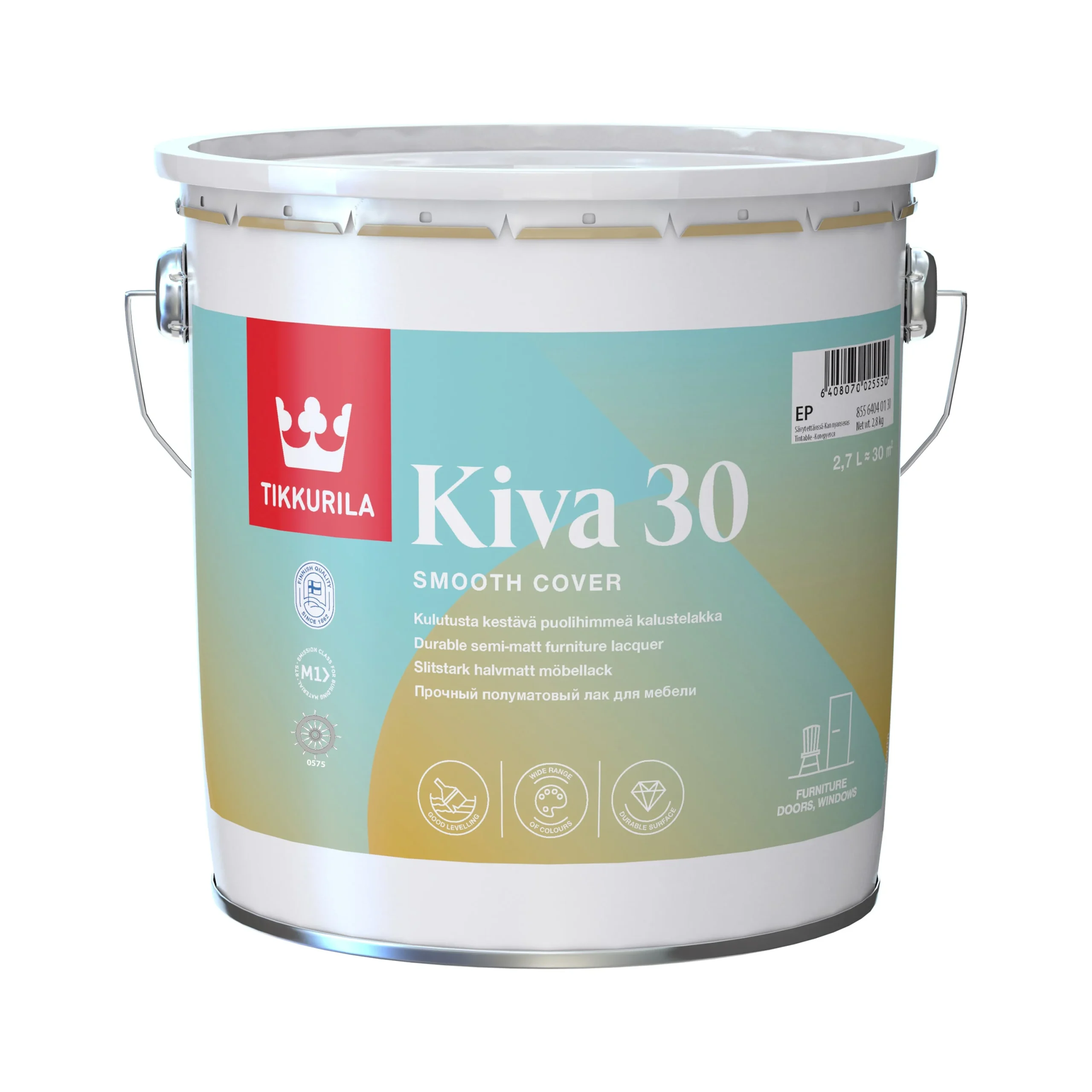 ЛАК ДЛЯ ВНУТРЕННИХ РАБОТ P/MAT KIVA EP 2,7L