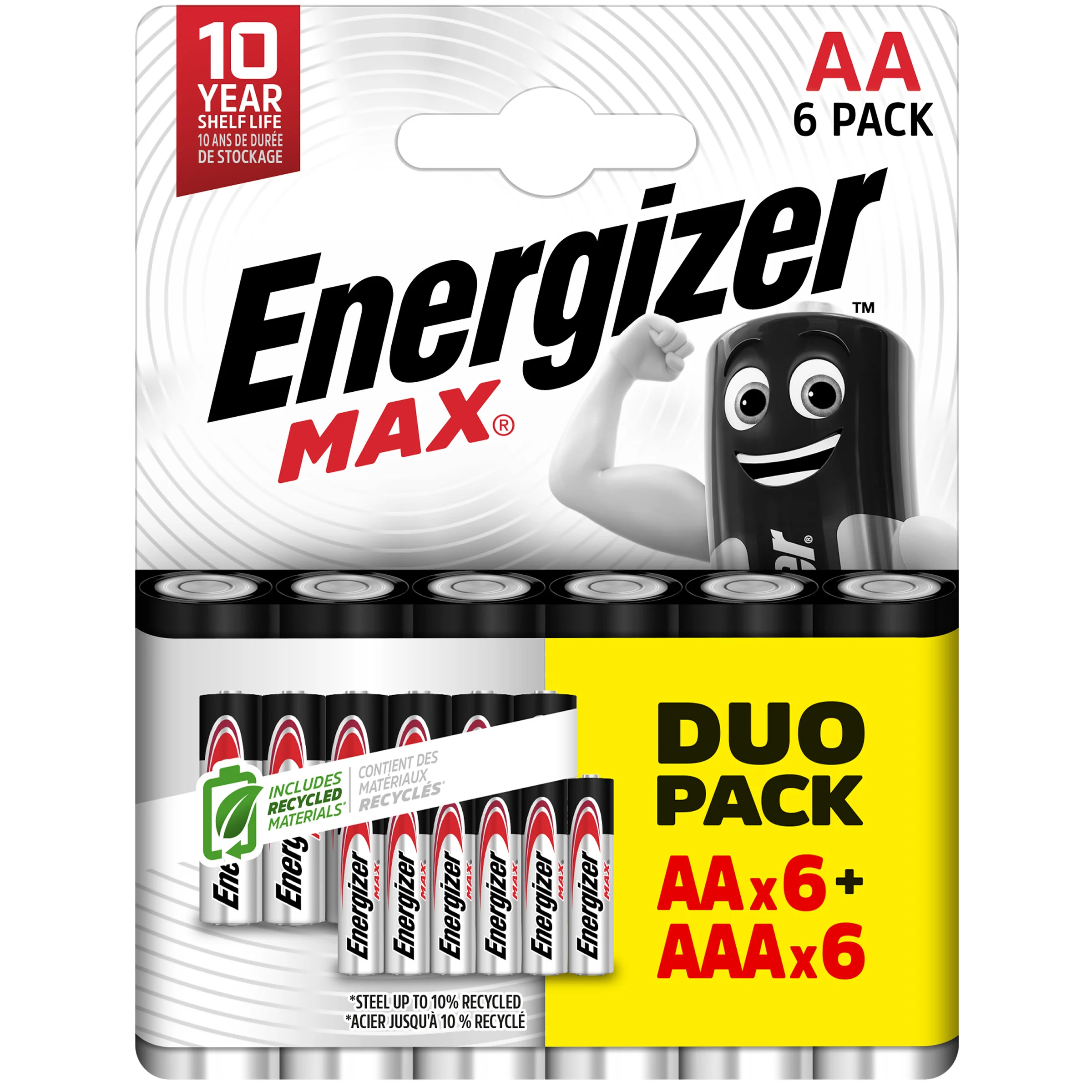 BATERIJAS ENERGIZER MAXAA 6PC.+AAA 6PC.